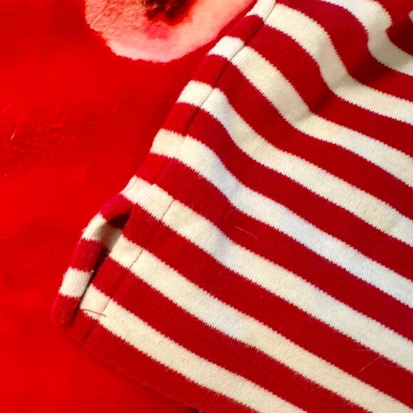 Vintage Charter Club by Jane Justin Red White Striped Turtleneck Long Sleeve - Picture 4 of 7